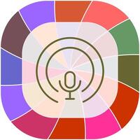 News Podcast Icon Design vector