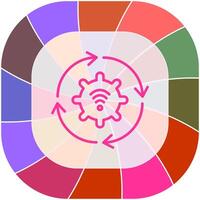 Automated Process Icon Design vector