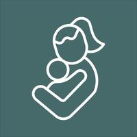 Mother and Child Icon Design vector