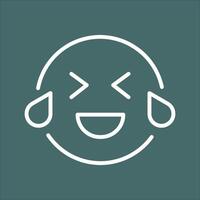Face with Tears of Joy Icon Design vector