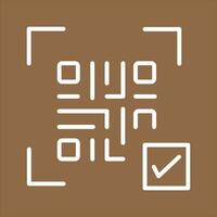QR Code Link Icon Design vector