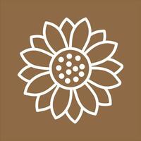 Sunflower Icon Design vector