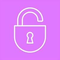 Open Lock Icon Design vector