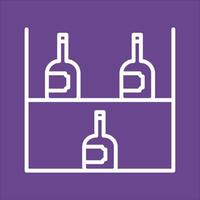 Wine Rack Icon Design vector