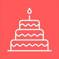 Cake Topper Icon Design vector