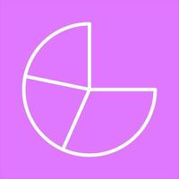 Pie Chart Icon Design vector