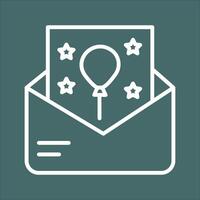 Party Invitation Icon Design vector