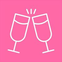 Wine Cheers Icon Design vector