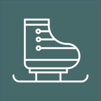 Ice Skating Icon Design vector