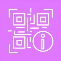 QR Code Information Icon Design vector