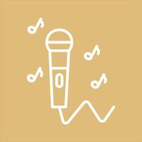 Karaoke Icon Design vector