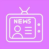 Newsreader Icon Design vector