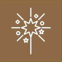 Sparklers Icon Design vector