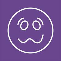 Woozy Face Icon Design vector