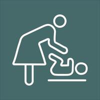 Changing Table Icon Design vector