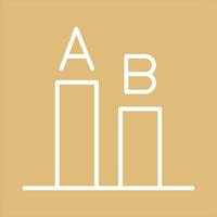 AB Testing Icon Design vector