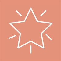 Glowing Star Icon Design vector