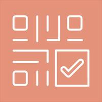 QR Code Checkout Icon Design vector