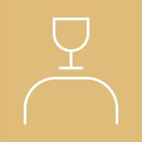 Wine Snob Icon Design vector
