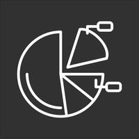 Pie Chart Icon Design vector