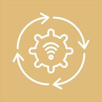 Automated Process Icon Design vector
