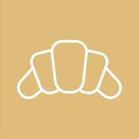 Croissant Icon Design vector
