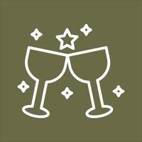 Wine Party Icon Design vector