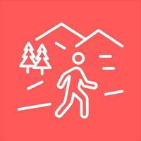 Nature Walk Icon Design vector