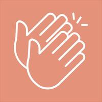 Clapping Hands Icon Design vector