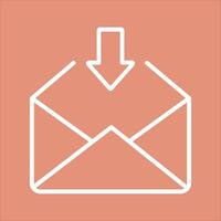 Receive Icon Icon Design vector