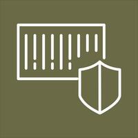 Barcode Security Icon Design vector