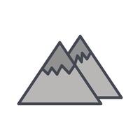 Mountain Icon Design vector