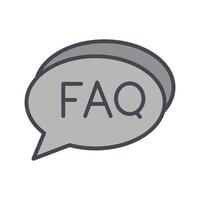 FAQ Section Icon Design vector