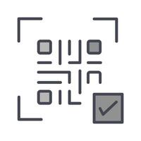 QR Code Link Icon Design vector