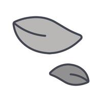 Leaf Fluttering in Wind Icon Design vector