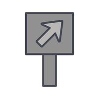 Diagonal Up Right Arrow Icon Design vector
