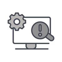 Troubleshooting Icon Design vector