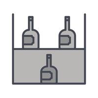 Wine Rack Icon Design vector