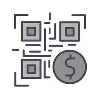 QR Code Payment Icon Design vector
