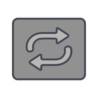 Repeat Button Icon Design vector