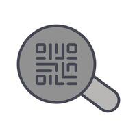 QR Code App Icon Design vector