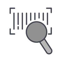 Barcode Database Icon Design vector