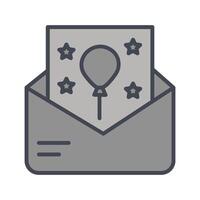 Party Invitation Icon Design vector