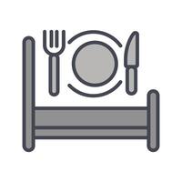 Breakfast in Bed Icon Design vector