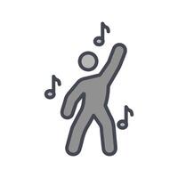 Music and Dance Icon Design vector