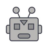 Robot Face Icon Design vector