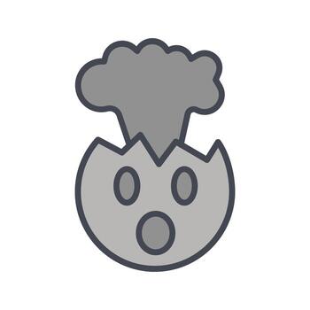 explotando cabeza icono diseño vector