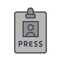 Press Pass Icon Design vector