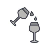 Wine Sip Icon Design vector