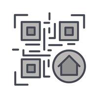 QR Code Menu Icon Design vector